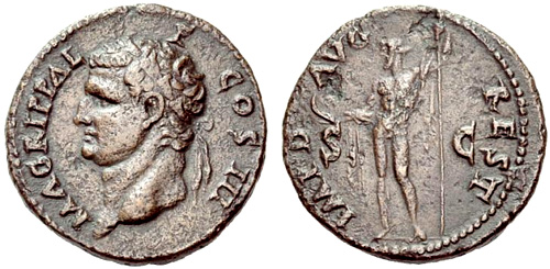 agrippa roman coin as